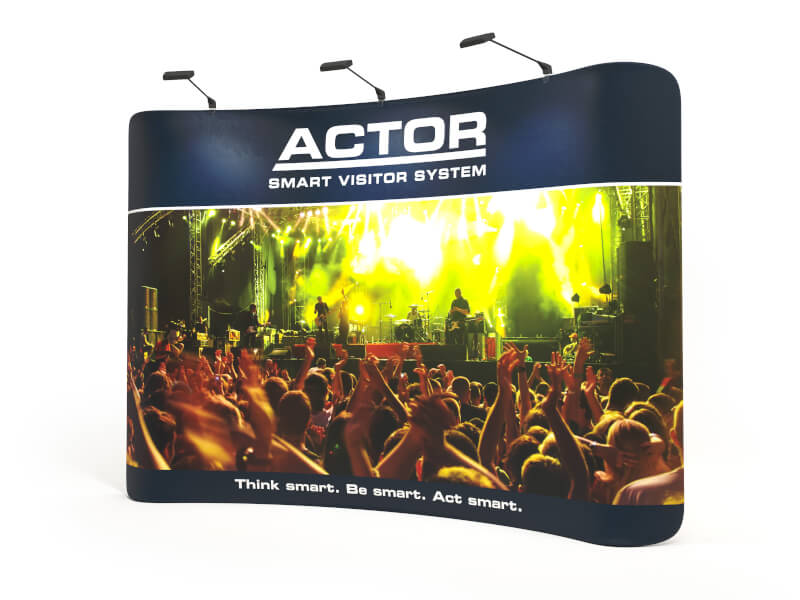 Mässvägg  - Softwall 300 svängd